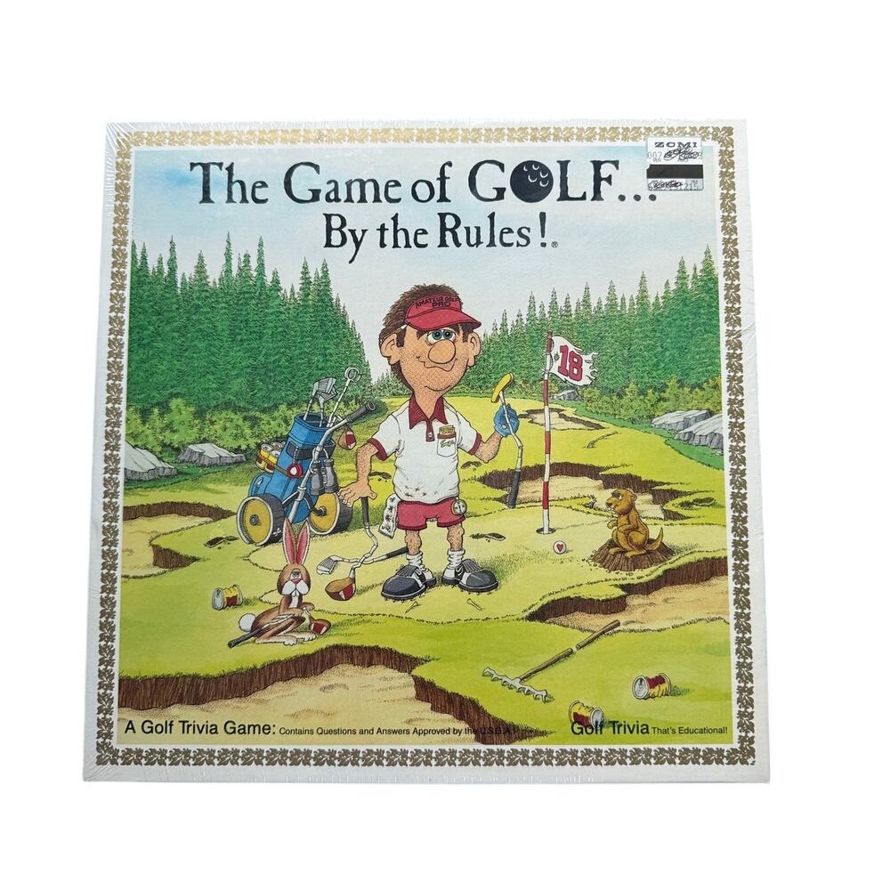 The Game of Golf By The Rules! A Golf Trivia Board Game Vintage NEW Unwrapped